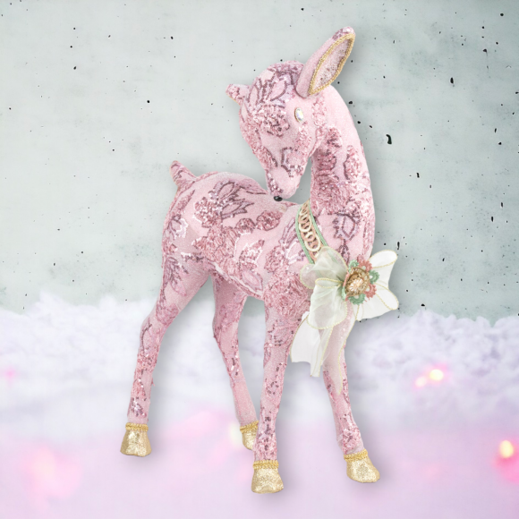 SANTA'S SWEET SHOPPE COLLECTION 23" Pink Wonderland Deer