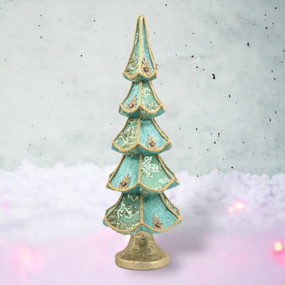 SANTA'S SWEET SHOPPE COLLECTION 24" Teal Tiered Tree