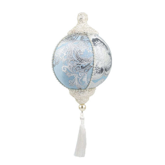 December Diamonds Sleigh Ride 11In Blue Ice Round Ornament