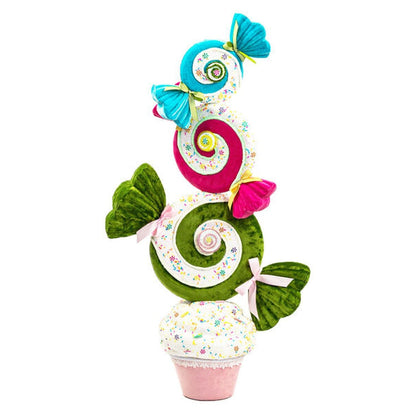 December Diamonds Candy Land 43" Candy Stack On Cupcake