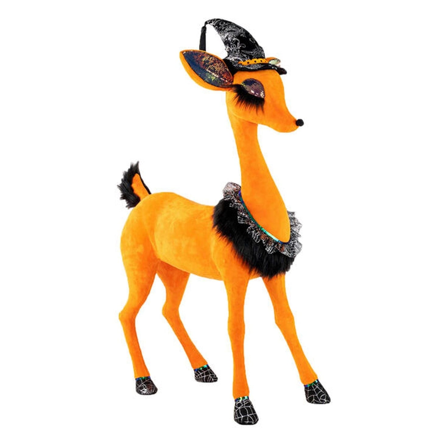 December Diamonds Trick Or Treat - Only Sweets 37In Orange Halloween Deer