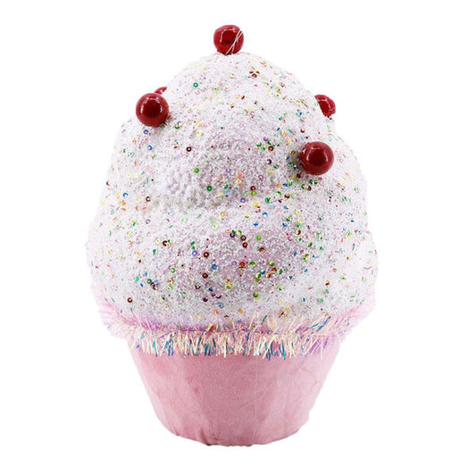 December Diamonds Nutcracker Sweet Shoppe 10In Pink Cupcake.