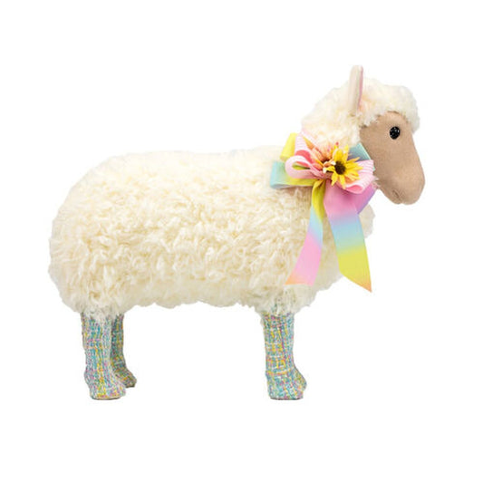 December Diamonds Cotton Candy Land Sheep With Pastel Bow