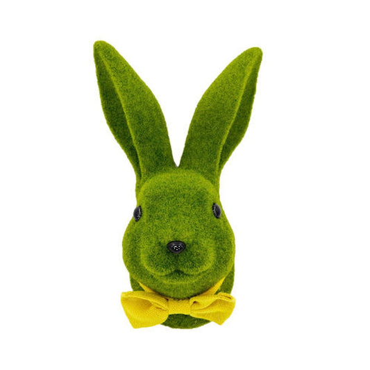 December Diamonds Green Garden Bunny Head Wall Resin