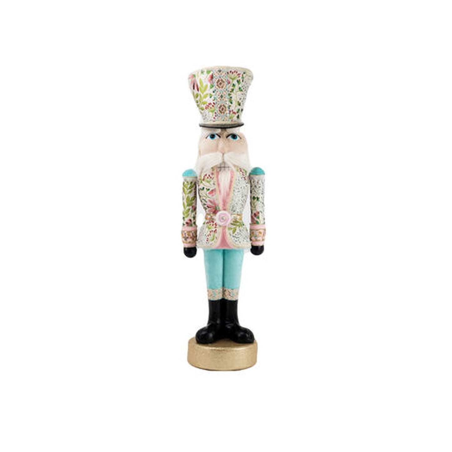 North Pole Sweet Shoppe 40" Teal Pattern Nutcracker