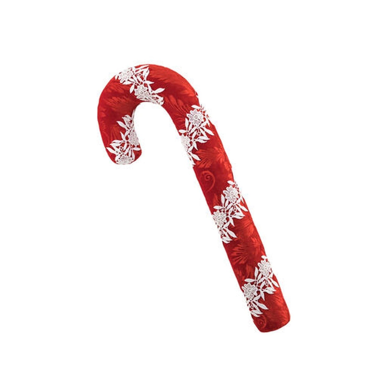 December Diamonds Candy Cane Lace 22" Red/Lace Candy Cane