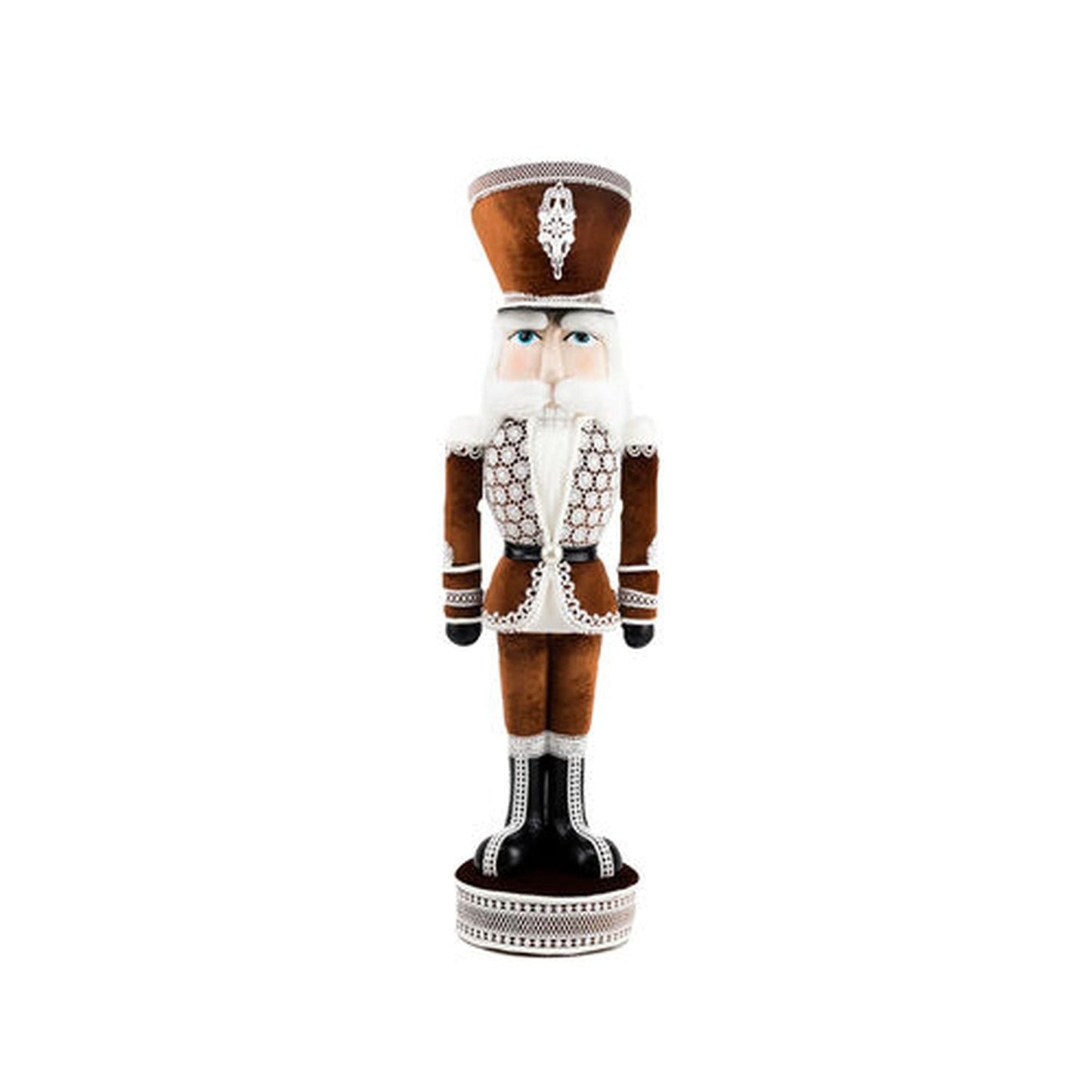 December Diamonds Gingerbread Village 40" Gingerbread Lace Nutcracker