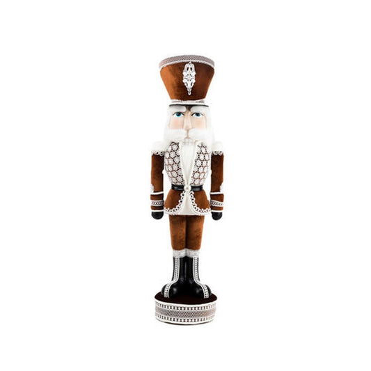 December Diamonds Gingerbread Village 40" Gingerbread Lace Nutcracker