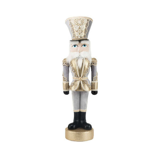 December Diamonds Joyful Joyful 40" Gold / Grey Nutcracker