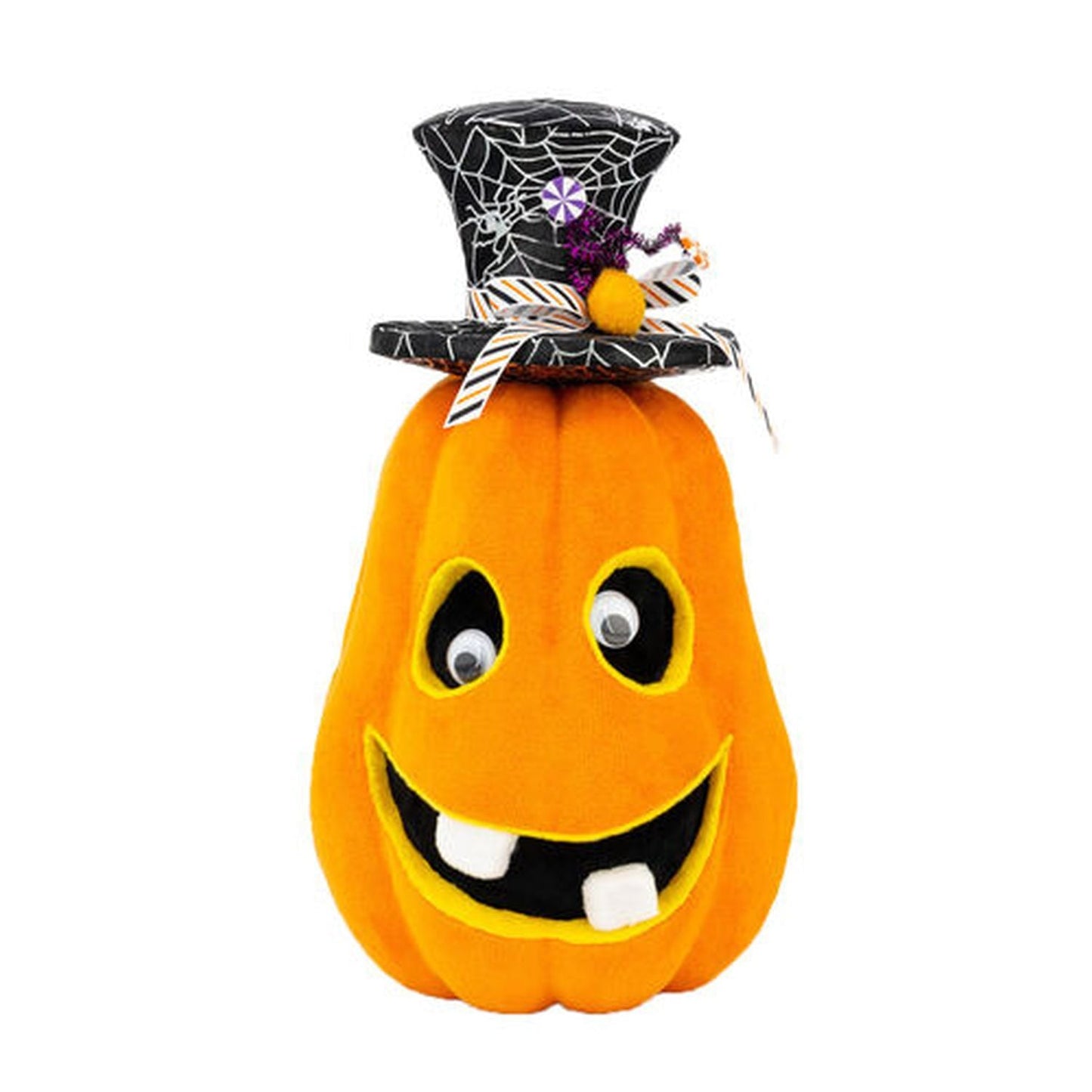 December Diamonds Halloween Carnival 11.5" Funny Pumpkin