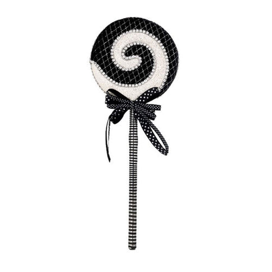 Witchery 19" Black/White Lollipop Pick