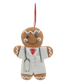 5.5" DOCTOR GINGERBREAD ORNAMENT