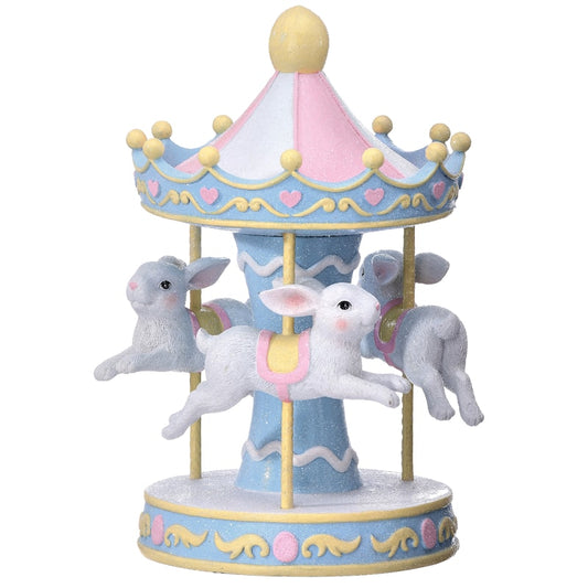 10.5" RESIN BUNNY CAROUSEL