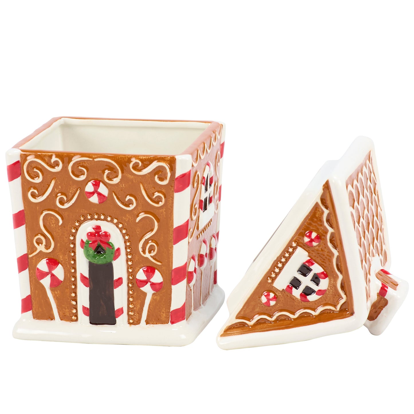 9" Gingerbread House Cookie Jar