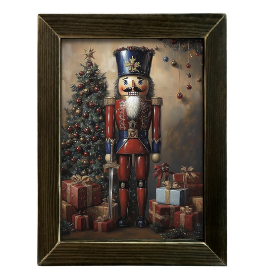 Christmas Carousel Collection - 12" x 16" Classic Nutcracker Wall Art