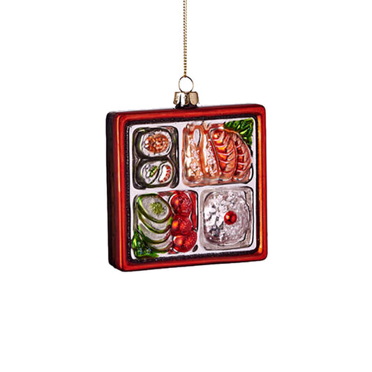 Bento Box Ornament 3.75"