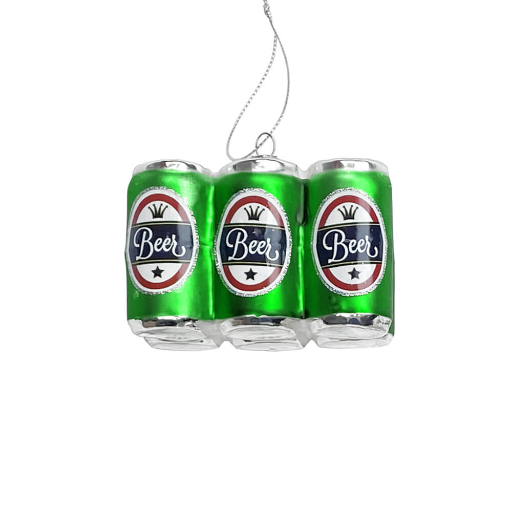 Six Pack of Beer Ornament 3.75" (3 Color Options)