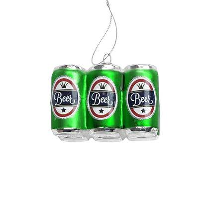 Six Pack of Beer Ornament 3.75" (3 Color Options)