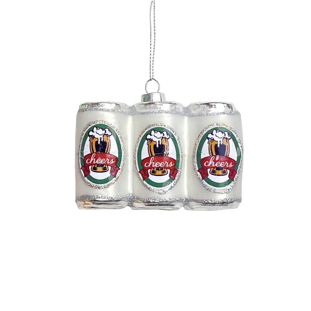 Six Pack of Beer Ornament 3.75" (3 Color Options)