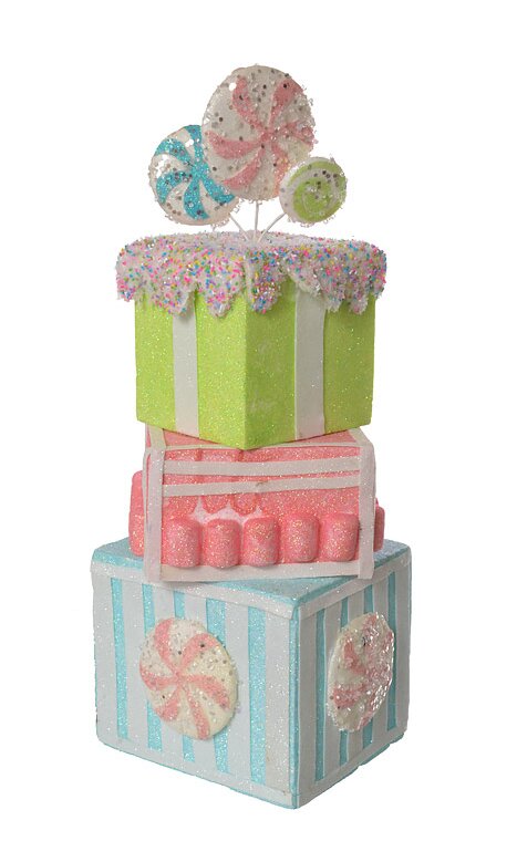 Regency International 18.5"Pastel Candy Gift Box Stack