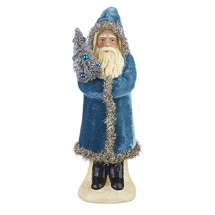 Raz Imports 2022 Collected Christmas 12" Velvet Santa