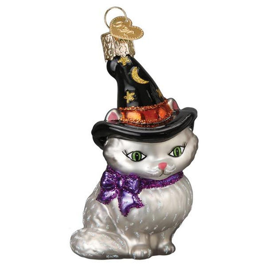 Old World Christmas Witch Kitten Ornament