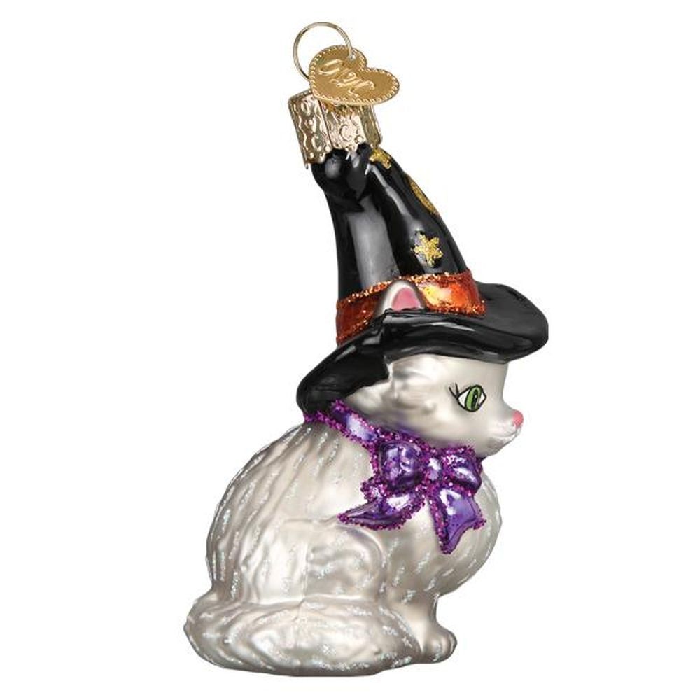 Old World Christmas Witch Kitten Ornament