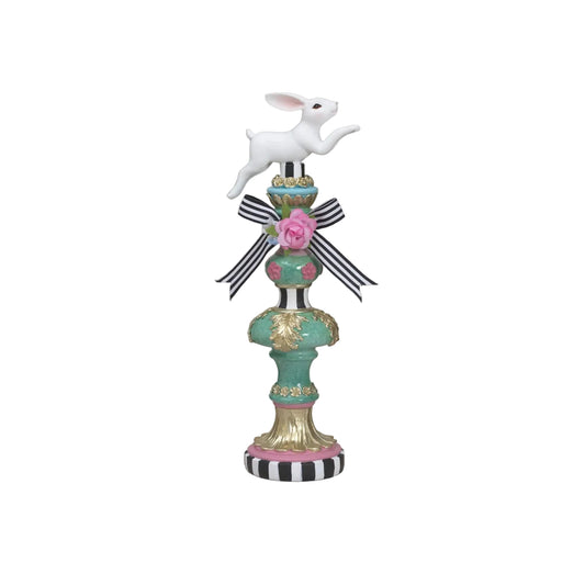 14.2" Resin Royal Easter Bunny Topiary