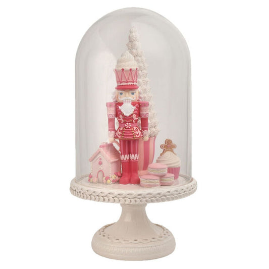 December Diamonds Nutcracker Sweet Shoppe Pink Nutcracker In Cloche