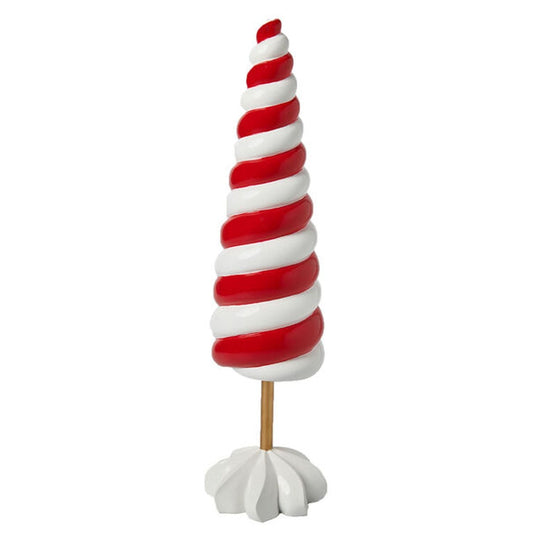 December Diamonds Candy Cane Lace Candy Swirl Tree