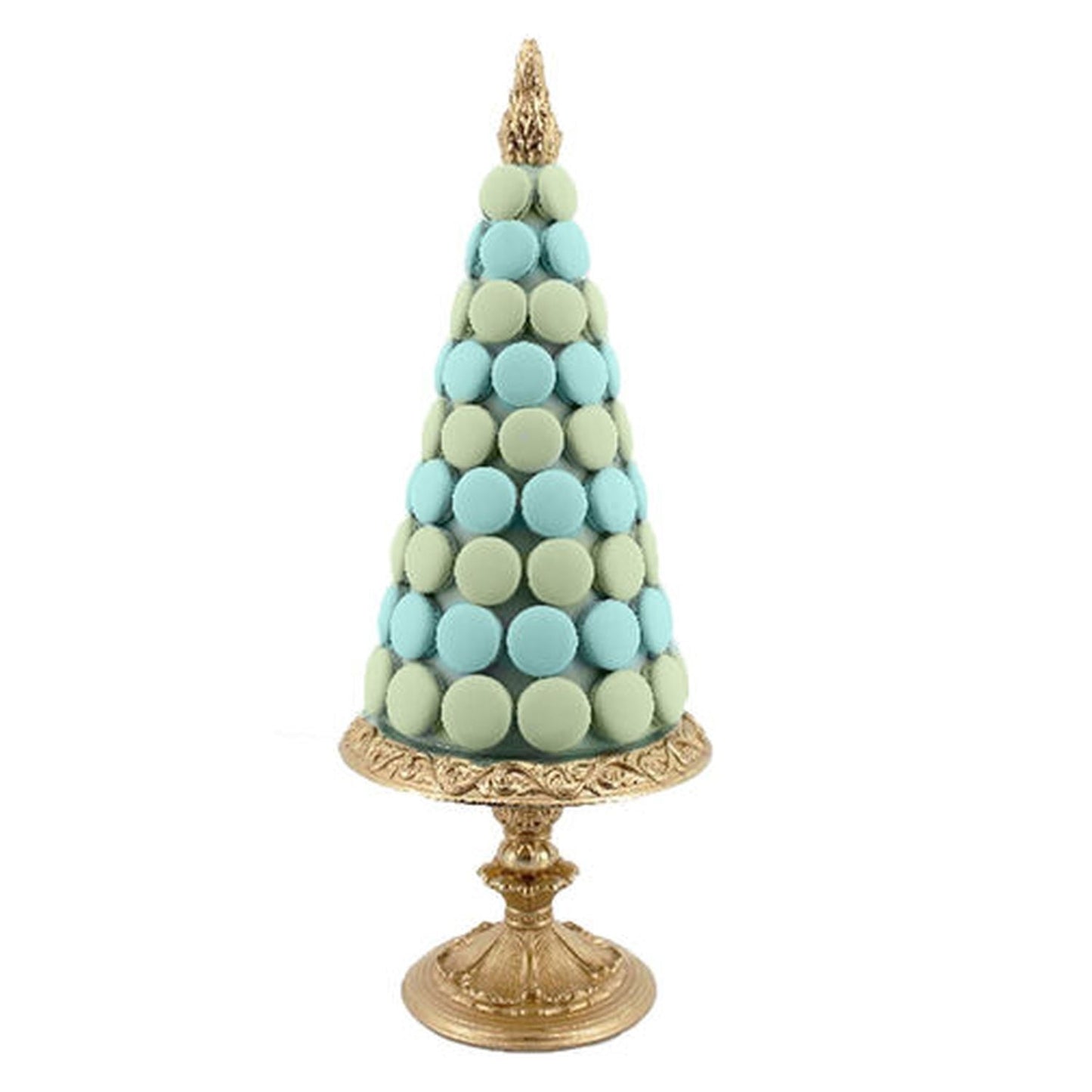 Spring Confections 17" Green/Blue Macaron Tree