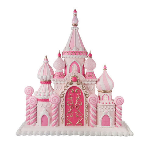 December Diamonds Nutcracker Sweet Shoppe 26" Pink Candy Castle Display