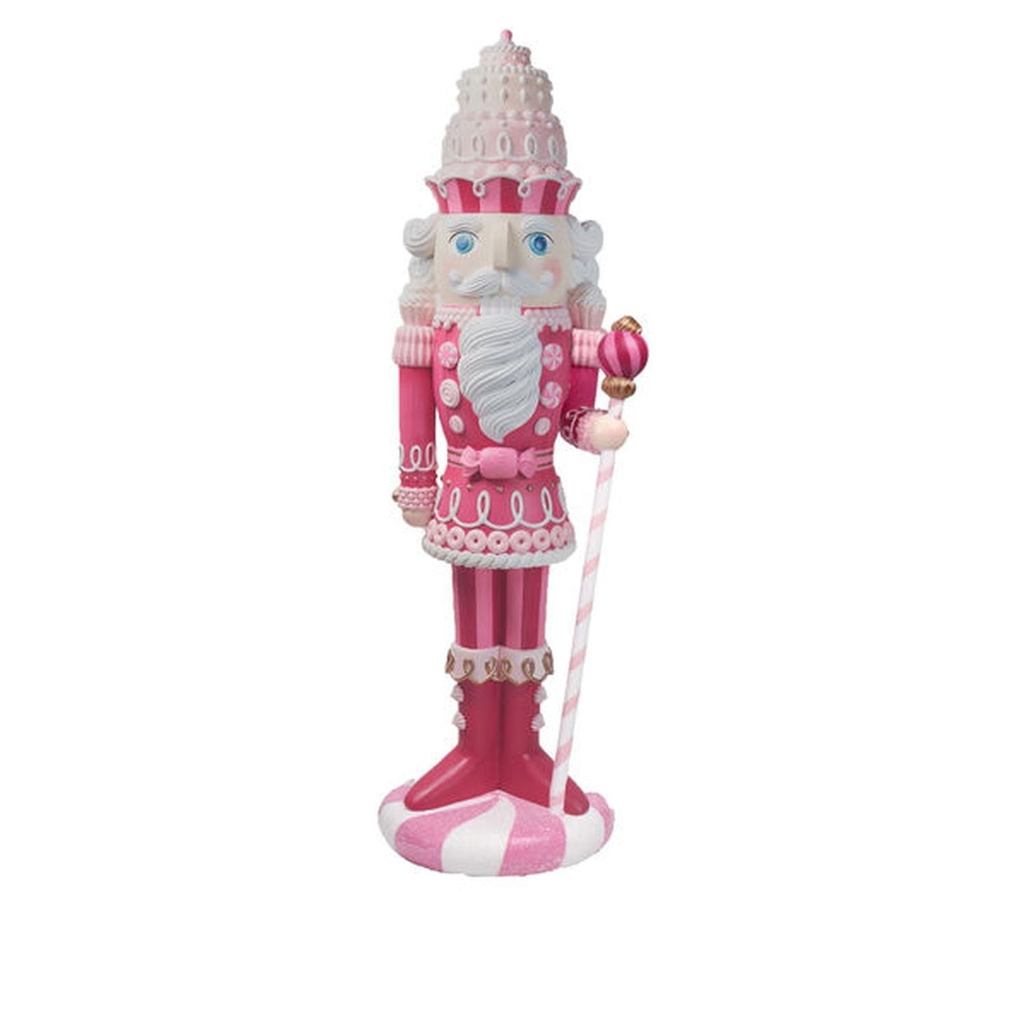 December Diamonds Nutcracker Sweet Shoppe 6 Ft Pink Candy Nutcracker