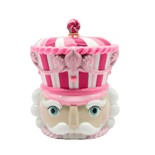 December Diamonds Nutcracker Sweet Shoppe Pink Nutcracker Cookie Jar