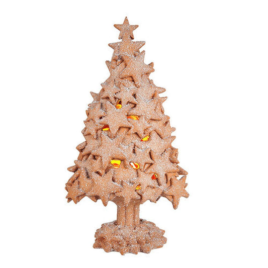 December Diamonds Gingerbread Village Gingerbread Star Led Tree