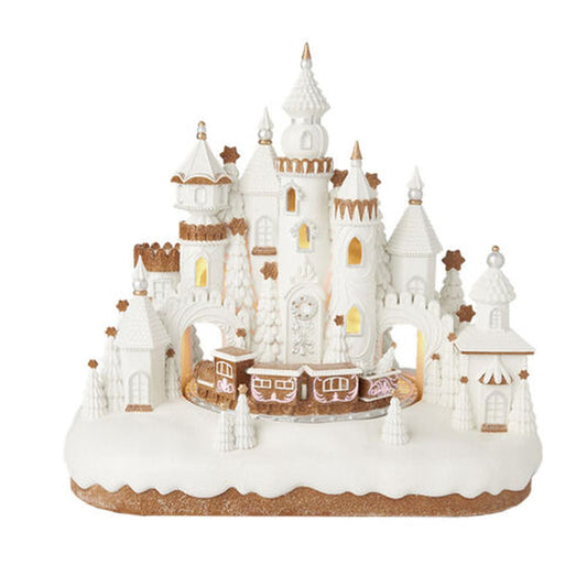 December Diamonds Gingerbread Village Gingerbread Castle With Led