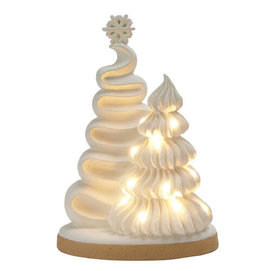 December Diamonds Gingerbread Village 9" Led Frosting Trees