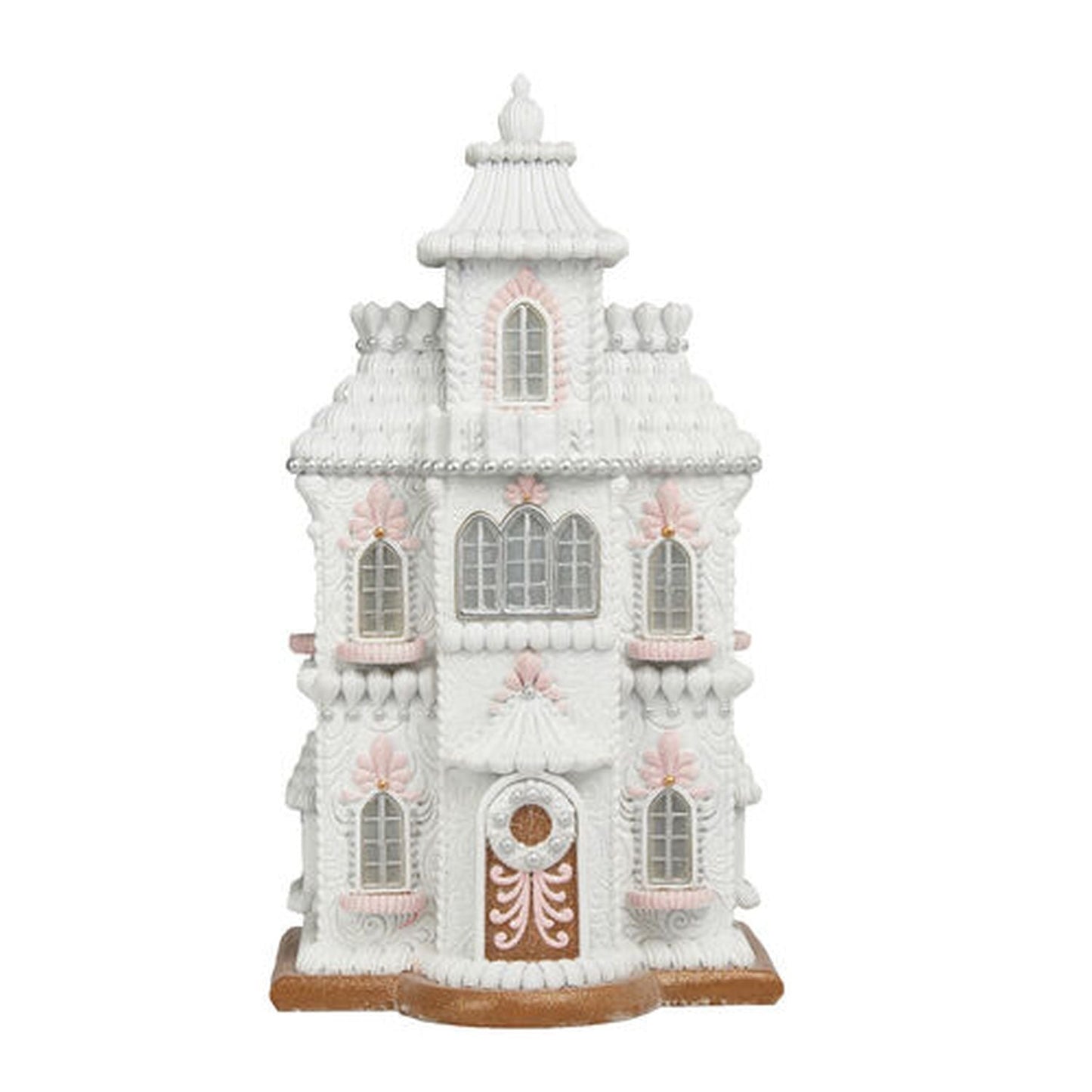 December Diamonds Gingerbread Village Led White Gingerbread House