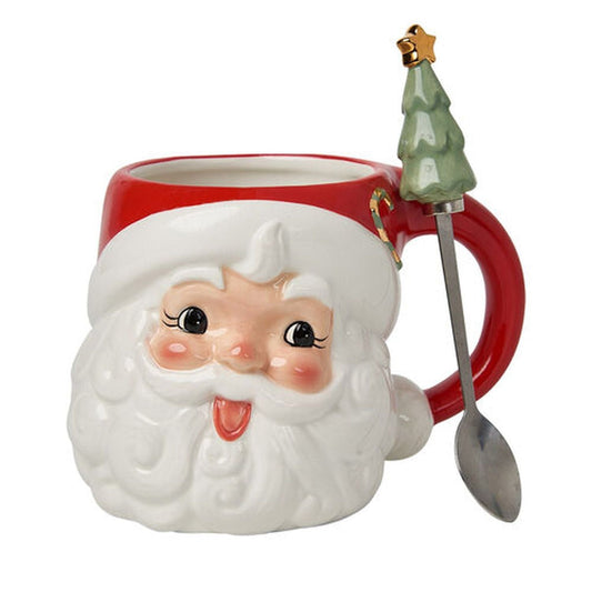 Santa's Sweet Shoppe Collection Retro North Pole Sweet Shoppe Santa Head Mug