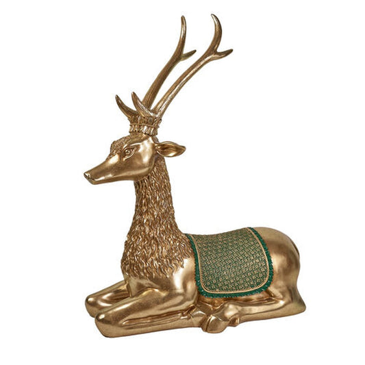 December Diamonds Winter Melody 53" Gold Entrance Deer Right