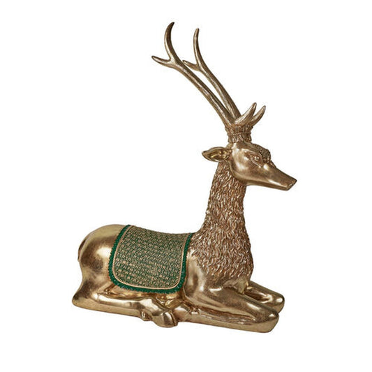 December Diamonds Winter Melody 53" Gold Entrance Deer Left