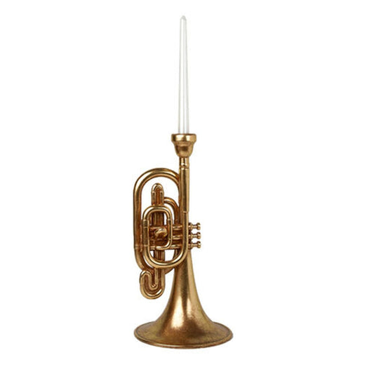 December Diamonds Winter Melody Trumpet Candle Holder