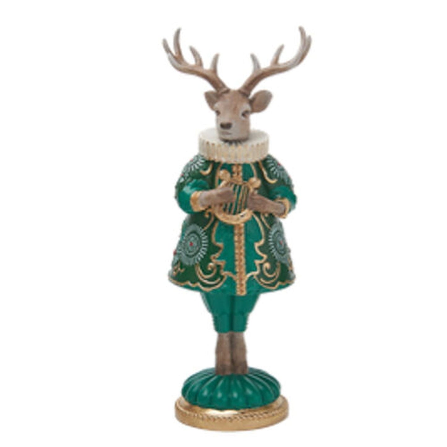 December Diamonds Winter Melody Stag With Harp Tabletop