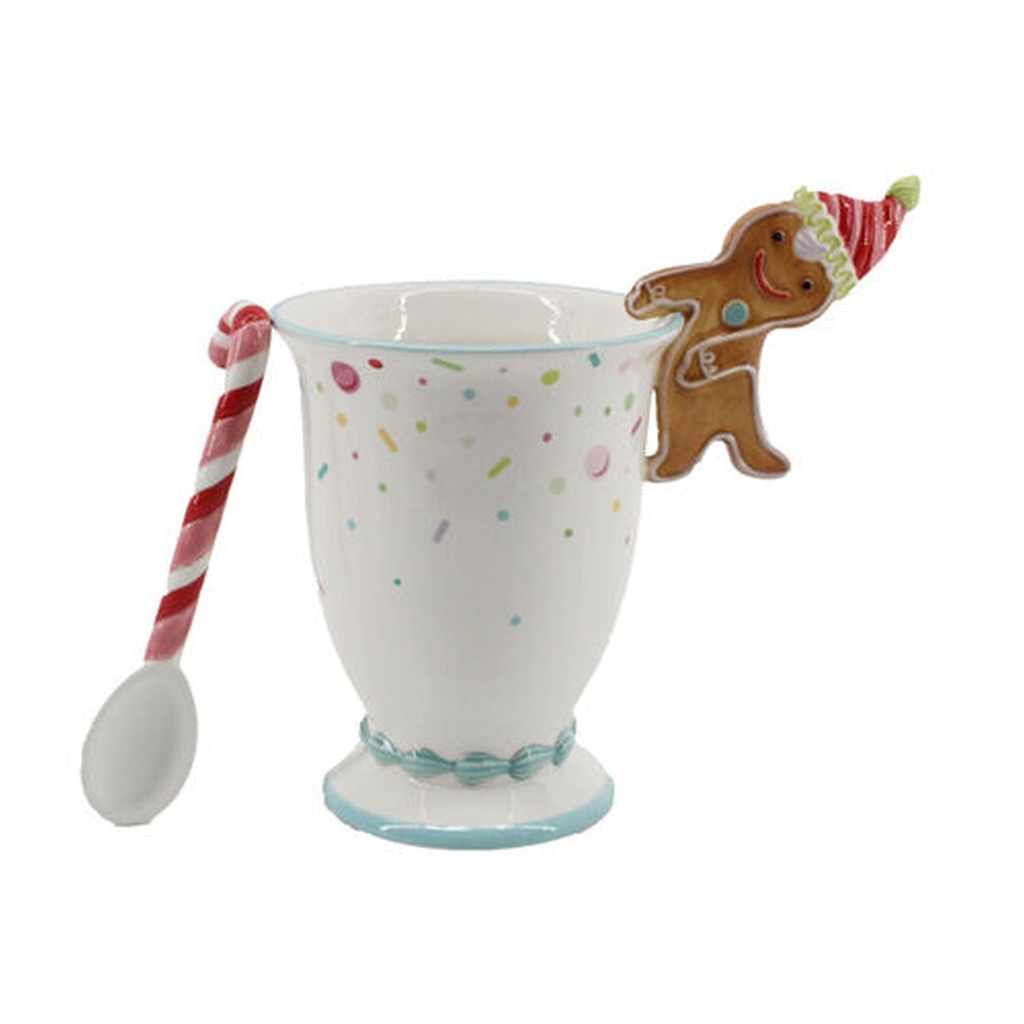 Santa's Sweet Shoppe Collection December Diamonds North Pole Sweet Shoppe Hot Cocoa Cup With Gingerbread Man