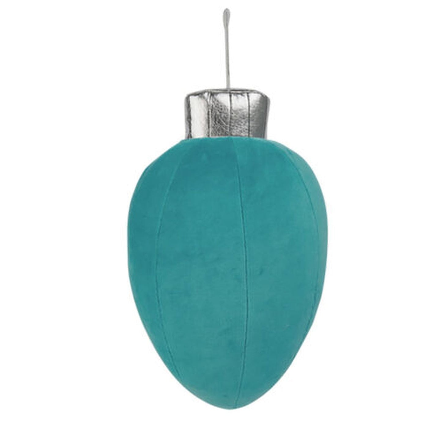 December Diamonds North Pole Sweet Shoppe 15.5" Turquoise Fabric Light Bulb