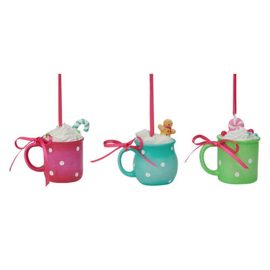 December Diamonds North Pole Sweet Shoppe Set Of 3 Assortment Cocoa Mugs