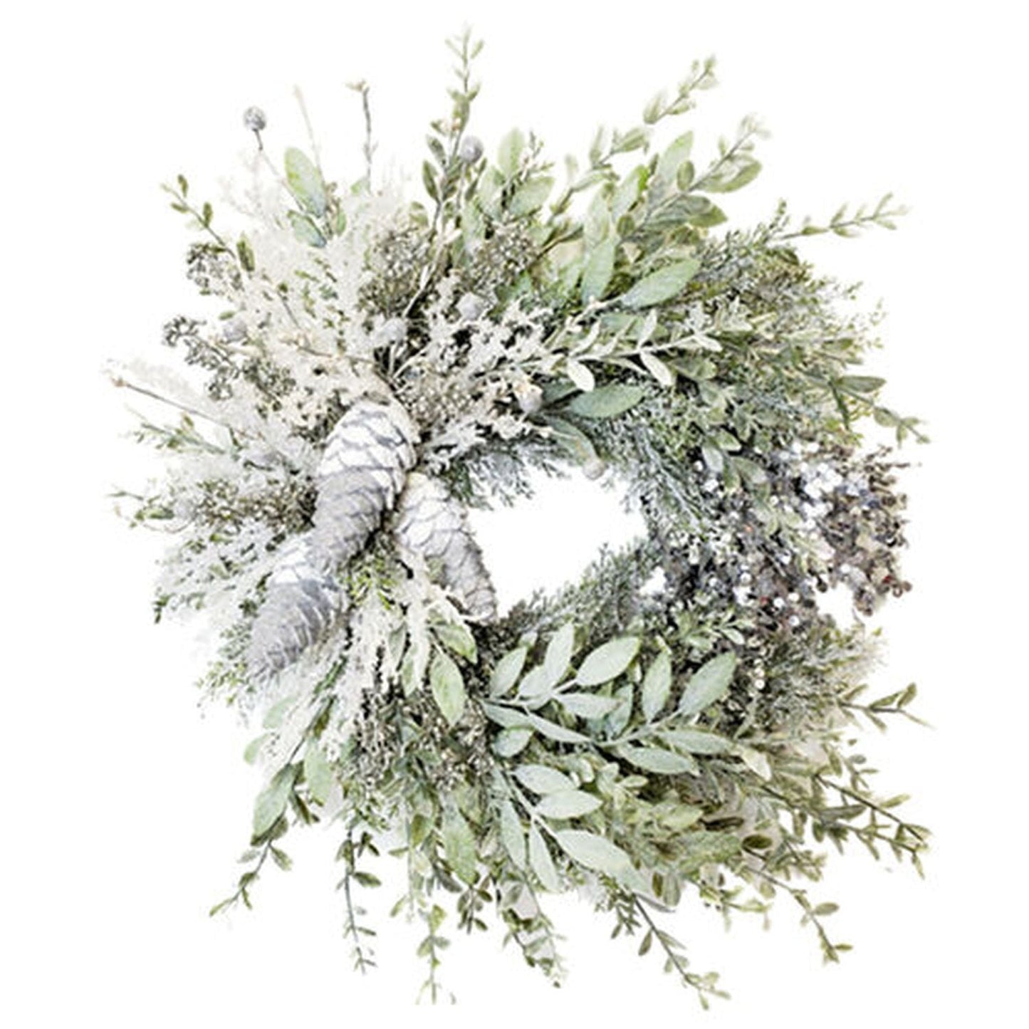 December Diamonds Winter Melody 24" Celeste Wreath