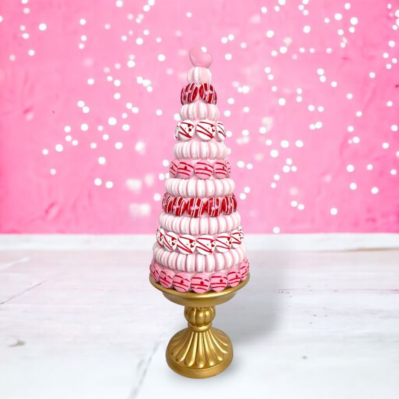 16" Valentine's Cupid Macaron Tower