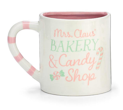 Santa's Sweet Shoppe Collection - GINGERBREAD HOUSE COOKIE POCKET MUG CERAMIC