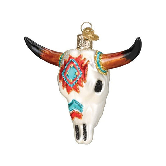 Old World Christmas Southwestern Steer Skull Ornament